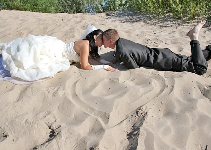 Sesja ślubna na plaży