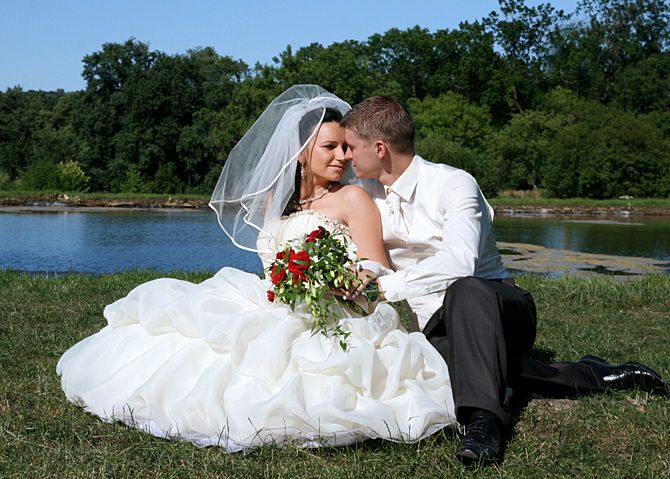 Zdjęcie ślubne park w Ostromecku